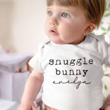 Snuggle Bunny Personalized Easter Onesie® and Toddler T-shirt