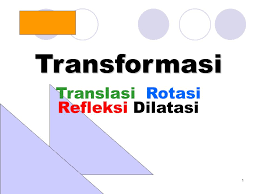 Dilatasi (perkalian) adalah suatu transformasi yang memindahkan suatu titik pada bangun geometri yang bergantung pada titik pusat. Translasi Rotasi Refleksi Dilatasi Ppt Download
