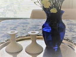 Check spelling or type a new query. Candle Holders Tapers Milk Glass English Hobnail By Westmoreland Vintage Set Of 2 Antigo Trunk