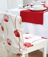 Notice in the upper right photo that the end chairs have arms. Drabtofab Diy Chair Back Covers With No Stitching Chair Back Covers Dining Room Chair Covers Diy Chair Covers