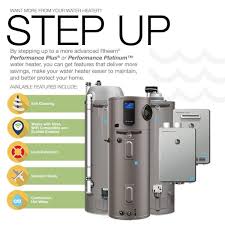 Rheem Performance 50 Gal Tall 6 Year 42 000 Btu Natural Gas Power Vent Tank Water Heater Xg50t06pv42u0 The Home Depot