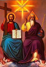 Tema teologica fundamentala a sarbatorii cincizecimii este expunerea dogmei sfintei treimi. Erezie Icoana Sfanta Treime TatÄƒl Cu Barba AlbÄƒ Fiul Mai TanÄƒr Si Duhul Sfant Ca Si Porumbel Ortodoxinfo