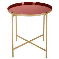 table a cafe rouge fonce kylian metal side table round side table sofa end tables