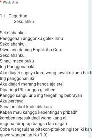 Ing Geguritan Ing Dhuwur Saben Guru Gatra Ana Pira Guru Wilangane Brainly Co Id