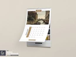 Free Wall Calendar Psd Mockup Free Wall Calendar Wall Calendar Design Wall Calendar