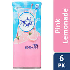 Crystal Light Pink Lemonade Drink Mix 6 Pitcher Packets 2 9 Oz Canister Pack Of 12 Walmart Com Walmart Com
