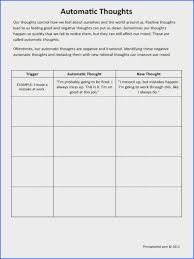 Cbt Worksheets Automatic Thoughts Preview Good For Negative Self Talk And Filtering Therapy Worksheets Self Esteem Worksheets Cbt Worksheets
