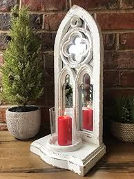 Maybe you would like to learn more about one of these? Gothic Arch Antique Vintage Garden Mirror Wall Sconce Large Pillar Candle Holder Amazon Co Uk Home Kitchen