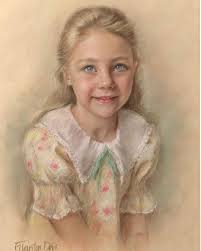 Pastel portrait from life & photos- loved painting this little girl. Such a  good little sitter!