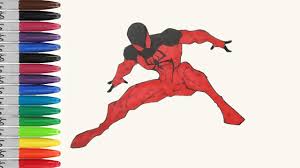 Check out marvel's latest news, articles, blog posts, and press on the official site of marvel entertainment! Spiderman Scarlet Sit Standing Coloring Pages Ultimate Spiderman Sailany Coloring Kids Youtube