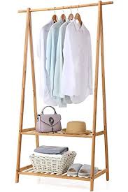 Besides good quality brands, you'll also find plenty of discounts when you shop for portable hanging. Homfa Rolling Coat Rack Bamboo Coat Stand Clothes Hanging Rail Garment Rack 2 Tiers 4 Hooks Shoes Hat Bamboo Clothes Rack Clothing Rack Box Bed Designs Wooden