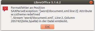 Bei einer datei mit docx endung handelt es sich um ein word dokument, das im open xml format erstellt wurde. Docx Saxparseexception Dokument Lasst Sich Nicht Offnen It Mucke