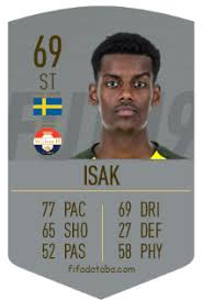 His potential is 86 and his position is st. Alexander Isak Fifa 19 Spieler Statistik Card Preis