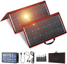How do portable solar panels work. Buy Dokio 300w 18v Portable Solar Panel Kit 41x21inch Folding Flexible Monocrystalline High Efficiency Charger With 2 Usb Outputs For Phones Work For 12v Batteries Car Truck Marine Agm Rv Camping Van Online