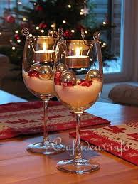 Top 10 Wine Glass Decorations Top Inspired Tea Lights Christmas Decorating With Christmas Lights Christmas Decor Diy