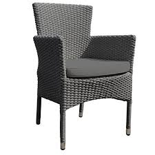 Oasis Rattan Garden Chair With Dark Grey Cushion Rattan Outdoor Armchair Patio Seat Rattan Garden Chairs Garden Chair Cushions Outdoor Armchair