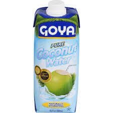 Goya agua de coco con trocitos 17.6 oz. Goya Foods Goya Coconut Water 100 Pure 16 9 Fl Oz 2779