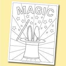 Magic Hat Coloring Page In 2021 Coloring Pages Free Printable Coloring Pages Easy Crochet Patterns Free