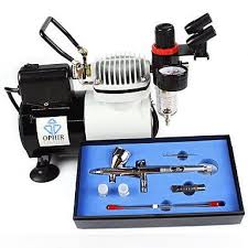 Oofayzbl Ophir Professional 3 Tips Airbrush Kit With High Performance Air Compressor For Hobby Craftworks Color Airbrush Hobbies And Crafts T Shirt Painting