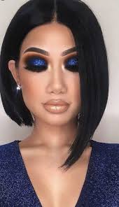 Blue Eyeshadow Instagram Caption In 2020 Holiday Makeup Looks Makeup Eye Looks Makeup For Brown Eyes
