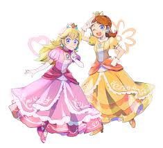 Items are made from high quality yarn, plastic canvas, and strong magnets. Princess Peach And Princess Daisy Mario And 1 More Drawn By Yo Toriyyyyy Danbooru