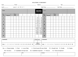 8 Free Sample Volleyball Score Sheet Templates - Printable Samples