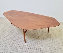 Mid century modern coffee table intended for charming midcentury in, source: Large Organic Midcentury Design Coffee Table By Laauser 1960s 96787