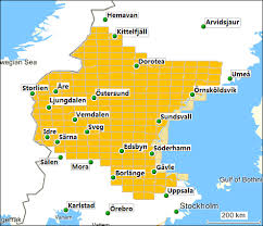 Map of sweden, satellite view. Tramsoft Gmbh Garmin Mapsource Sweden English