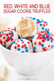 Sugar Cookie Truffles Recipe 4th Of July Desserts Baking Recipes Party Desserts