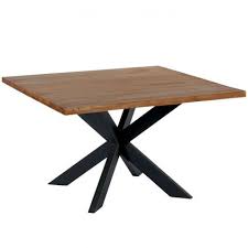 H 76,5 cm x l 140 x l 140. Meubles Industriels Indus En Bois Et Metal Style Loft