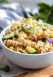 Cheese tortellini, pitted black olives, red onion, shredded parmesan cheese… Grilled Zucchini Pasta Salad Lemons Zest