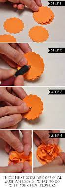 Similarly cut 3 more because you'll need 4 of these. Blog Paper Flower Tutorial Paper Flowers Diy Paper Flowers