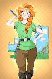 First ever time drawing Alex : rMinecraft