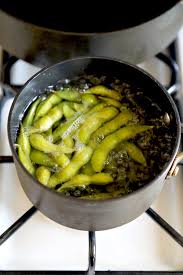 Take the edamame right out of the freezer and put them into the pot. Edamame With Soy And Sesame Sauce Pickled Plum Easy Asian Recipes