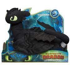 Dreamworks Dragons Toothless 14 Inch Deluxe Plush Dragon For Kids Aged 4 And Up Walmart Com How Train Your Dragon How To Train Your Dragon Toothless