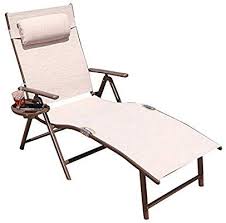 Amazon Com Goldsun Aluminum Outdoor Folding Reclining Adjustable Chaise Lounge Chair For Outdoor Patio Beach P Chaise Lounge Chair Beach Porch Backyard Beach