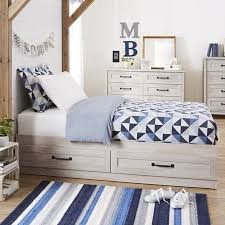 Better Homes Gardens Modern Farmhouse Platform Bed With Storage Twin Multiple Finishes Farmhouse Bedroom Furniture Twin Storage Bed Kids Beds With Storage