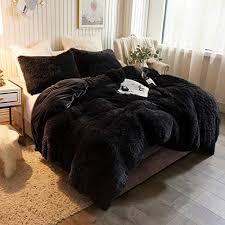 Wayfair.com has been visited by 1m+ users in the past month Xege Plush Shaggy Duvet Cover Set Luxury Ultra Soft Crystal Velvet Bedding Sets 3 Pieces 1 Faux Fur Duvet Cover 2 Faux Fur Pillow Case Zipper Closur King Black Pricepulse