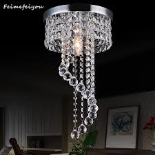 Go chic with a flush mount chandelier flush. Led Crystal Ceiling Light Chrome Flush Mount Fixture With Raindrop Crystals Modern Ceiling Lighting Buy At The Price Of 35 68 In Aliexpress Com Imall Com