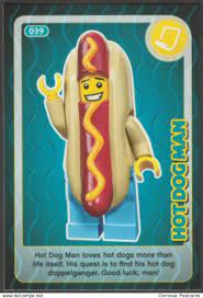 Lego Trading Card Create The World 039 Hot Dog Man For Sale On Delcampe Hot Dogs Trading Cards Lego
