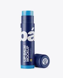 Opened Matte Lip Balm Tube Mockup In Tube Mockups On Yellow Images Object Mockups Lip Balm Tubes Mockup Free Psd Mockup Psd