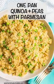 One Pot Quinoa With Peas And Parmesan Recipe Quinoa Recipes Healthy Quinoa Recipes Easy Quinoa Recipes Side Dish