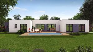 Image Associee Maison Plain Pied Contemporaine Maison Moderne Toit Plat Maison Plain Pied