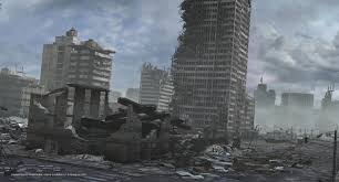 Ruined City Destroyed Buildings 3d Model Ruined City Abandoned City Ruins Building
