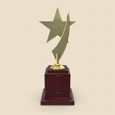 Trophies And Ribbon Mockup Collection Showcase Design Trophies Ribbon Colors