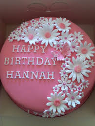 Pretty Pink Flower Birthday Cake Birthday Cakes Pinterest Pretty Birthday Cakes Happy Birthday Flower Cake Birthday Cake With Flowers