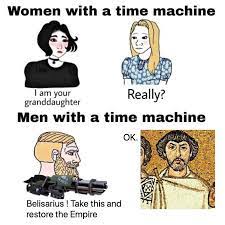 Pin On Men With A Time Machine Memes