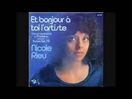 Популярные тексты песен исполнителя nicole rieu Nicole Rieu Et Bonjour A Toi L Artiste 1975 Youtube