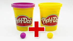 Purple and yellow make what color. Learn Colors With Play Doh Mixing Purple Yellow Theory Of Colours For Kids Youtube