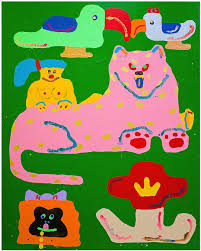 Jungle Romance 100 X 80 Megapainting Going In The Cave Tomorrow And Opening Saturday 5 8pm Misakikawai Caveli Art Graphic Design Illustration Cute Art